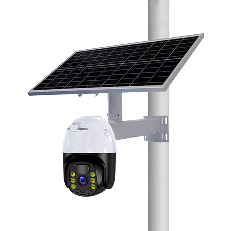 太阳能摄像头监控器360度无死角室外高清夜视防水家用手机远程