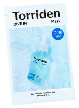 torriden桃瑞丹面膜保湿舒缓玻尿酸补水6片装韩国保湿护肤品