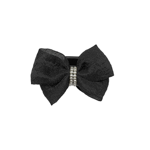 赫本风复古珍珠蝴蝶结小抓夹碎发侧边夹公主头刘海发夹小号鲨鱼夹