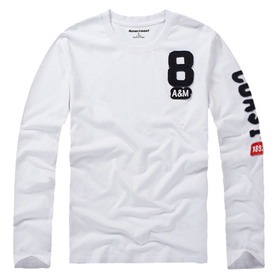 af男长袖t恤纯棉做旧薄款宽松潮