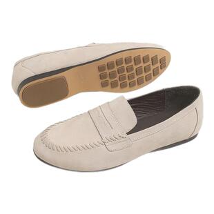 BLOCCO5女鞋25年秋冬新品乐福鞋懒人一脚蹬单鞋磨砂牛皮舒适防滑