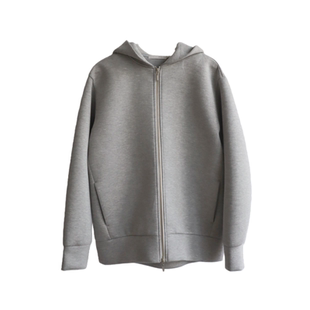 日系ib 切分解构 空气棉立体廓形连帽纯色宽松卫衣双头拉链外套