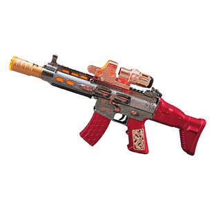 儿童电动喷雾玩具枪声光音乐加水冒烟男孩宝宝仿真震动伸缩冲锋枪