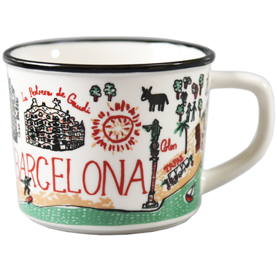 井泽创意插画儿童牛奶马克杯子