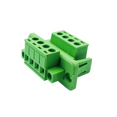 5.08mm穿墙对插式带法兰接线端子