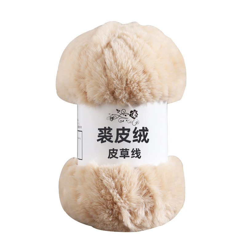 仿貂绒纯毛长绒貂毛钩织帽子专用