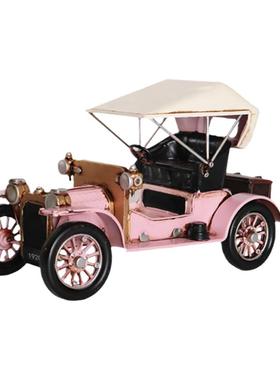 铁艺美式风甲壳虫家居摆件老爷车