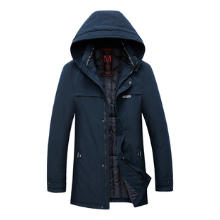 老爷车棉衣男中长款可脱卸内胆棉服中年加厚男士棉袄爸爸冬装外套