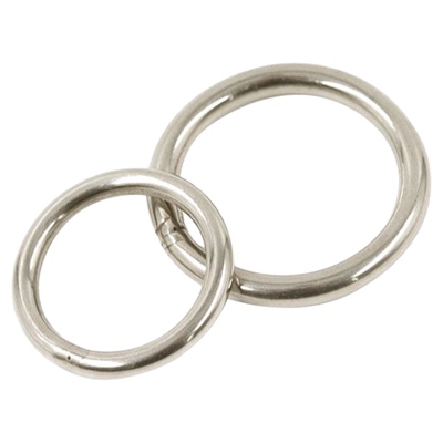 304不锈钢圆环铁圈圈实心焊接O型环圆圈吊环渔网环钢圈环可定制