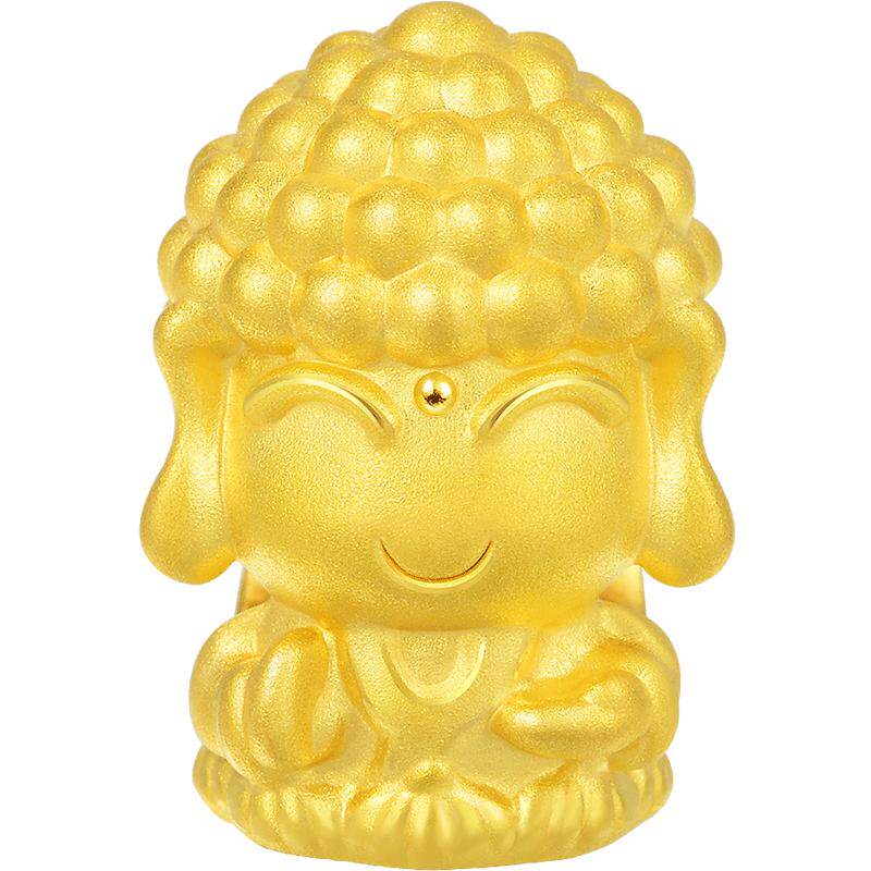 周生生Charme串珠佛陀黄金转运珠