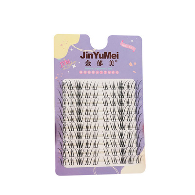 空气开花漫画睫!白玉兰假睫毛女韩塌女团仿真亚裔单眼皮新手