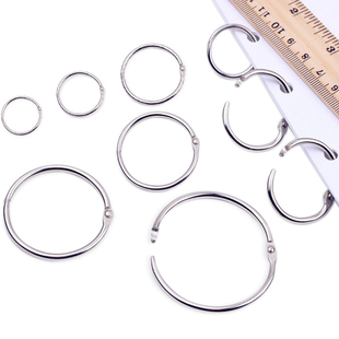 钥匙圈钥匙环扣圈钥匙圈环钥匙挂扣不锈钢钥匙环卡圈铁环匙圈书圈