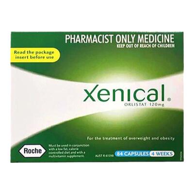 XENICAL赛尼可排油丸奥利司他120mg身材管理84粒口服