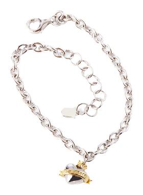 NATIVE STRANGER镀金绸带无惧之心手链925银