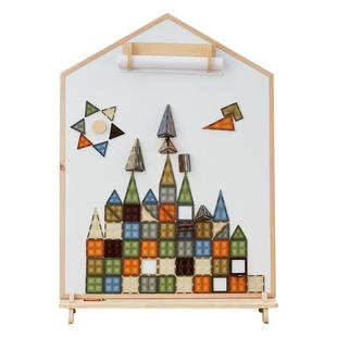 zryz儿童画板实木磁性白板可涂鸦宝宝教学黑板幼儿家用玩具写字板