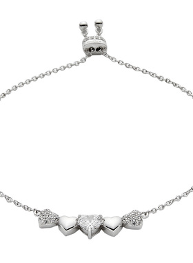 Guuka925纯银女小众设计锆石