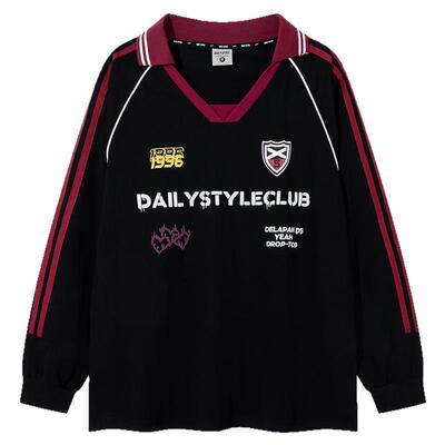 记忆堆满运动宽松休闲长袖T恤