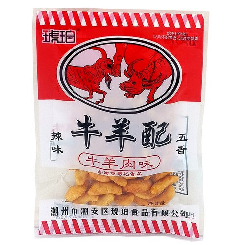 80后怀旧零食牛羊肉味配五香辣味22g小袋90g大袋装休闲膨化食品