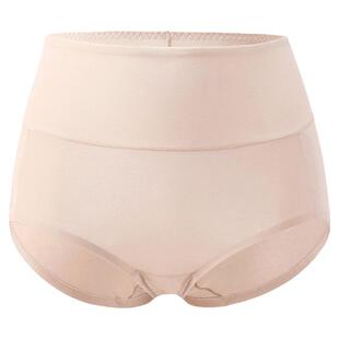 金三塔桑蚕丝氨纶内裤女透气无痕弹力高腰三角裤女