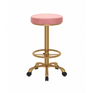 吧台椅圆旋转升降轮滑前收银接待台酒吧商家用实验室美容高脚凳子