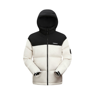 探路者羽绒服男冬季新款户外防风防水抗寒保暖面包服加厚连帽外套