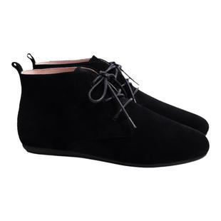 【微瑕清】真皮舒适软底 系带马丁靴  及裸踝靴短靴 平底大码女靴