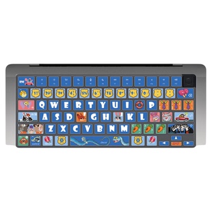 原色工场适用于macbookair13寸键盘贴24款M2疯狂动物城键盘膜苹果笔记本按键贴pro141516硅胶保护膜可爱卡通