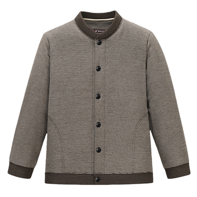 蒙驼加厚冬季条纹棉衣