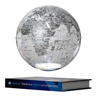 磁悬浮摆件透明地球仪自转发光