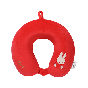 米菲红色兔年记忆棉u型枕汽车头枕靠垫腰靠旅行护脖子颈枕眼罩枕