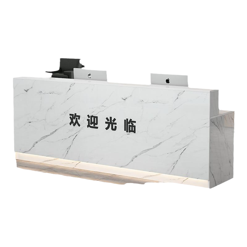 小型收银台商用奶茶店吧台定制美容院接待台柜台转角台维修店桌子