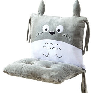 连体坐垫靠垫一体办公室椅垫地板加厚学生座垫餐椅板凳子屁股垫子