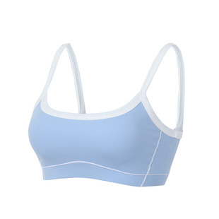 annerun撞色运动内衣文胸无钢圈夏可外穿瑜伽背心带胸垫健身服潮