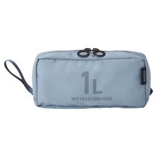 日本milesto旅行便携式洗簌收纳包1L通勤数码手拿手提包云门青色