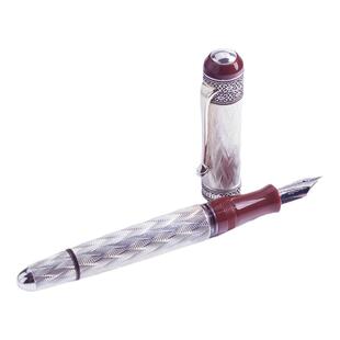 国内现货F尖 意大利进口 Aurora   奥罗拉80周年 纯银钢笔 限量