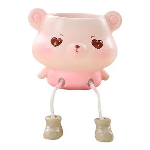 吊脚娃娃可爱盆栽多肉仙人掌花盆摆件桌面创意家居玄关装饰ins风