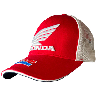 MOTOGP摩托车鸭舌帽户外运动遮阳川崎联名款本田帽子嘻哈帽厂队23