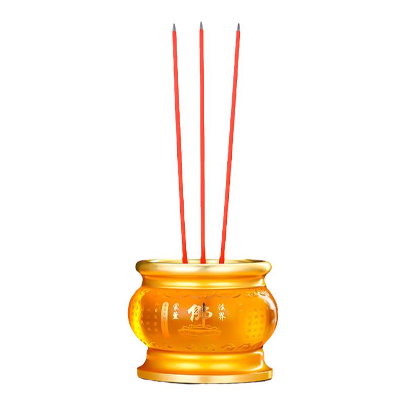电子香炉上香家用LED插电供佛烛台长明灯香烛财神观音无烟蜡烛灯