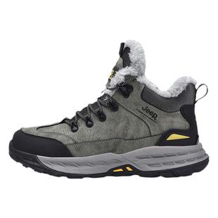 Jeep/吉普户外爸爸棉鞋男防滑耐磨登山鞋冬季保暖男鞋厚底雪地靴