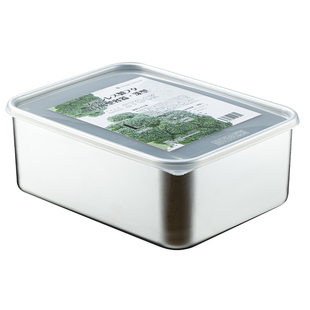 日本304不锈钢冰箱收纳盒冻肉保鲜专用冷冻密封配菜火锅备菜冷藏