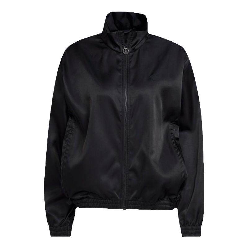 Adidas/阿迪达斯正品三叶草TRACK TOP女子运动夹克黑色外套HF2111