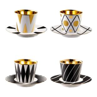 【限量发售】Peet's典藏系列金瓷杯碟双只套组骨瓷咖啡对杯礼盒装