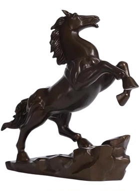 黄铜马到成功办公桌摆件