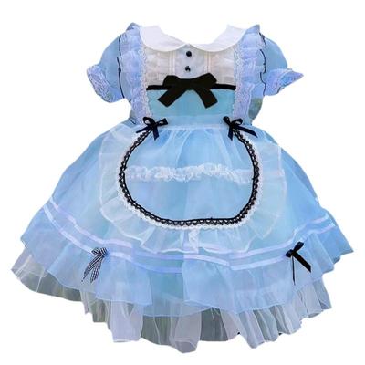 女童洛丽塔蓬蓬裙夏季自带裙撑