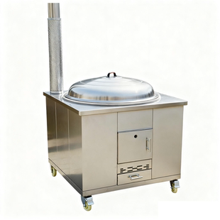 柴火灶新款农村家用烧木柴可移动不锈钢大锅灶台户外铁锅炖土灶台