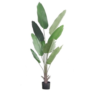 北欧ins仿真旅人蕉天堂鸟盆栽室内假绿植橱窗美人蕉落地摆件装饰