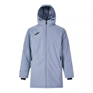 Joma中长款棉服男士秋冬款运动连帽外套防风保暖休闲跑步男款棉衣