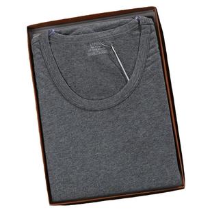 逸如枫内衣男士秋衣秋裤套装纯棉质圆领纯色全棉薄款青年简约秋冬