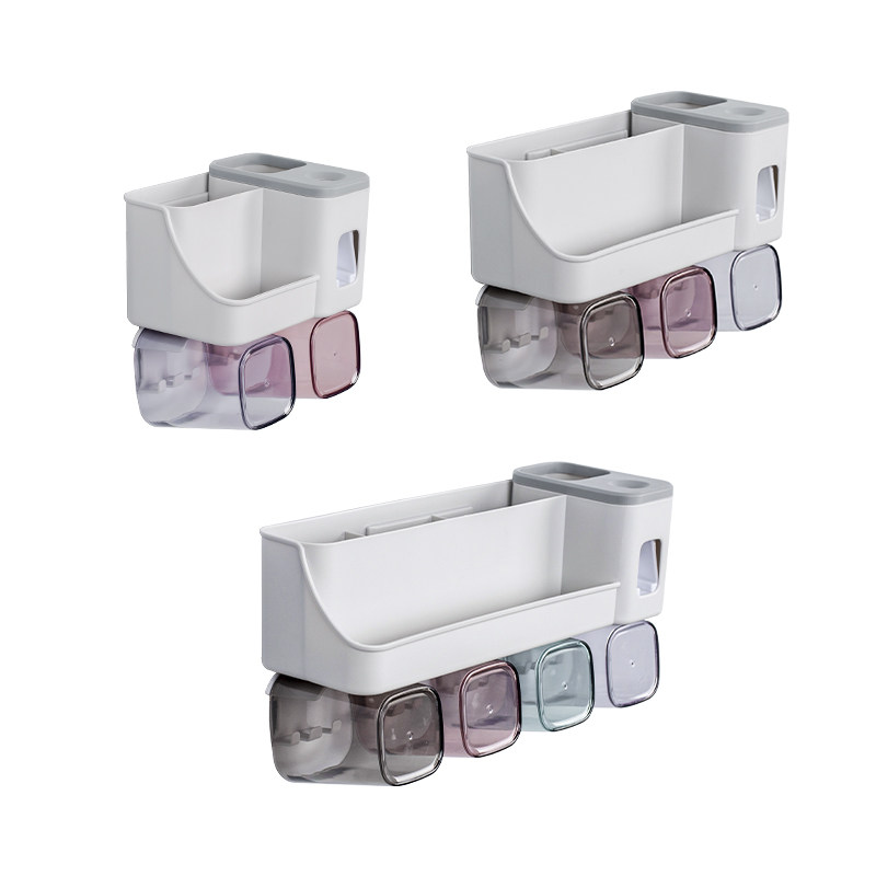 homelink牙刷置物架免打孔漱口杯刷牙杯挂墙卫生间壁挂式牙缸套装