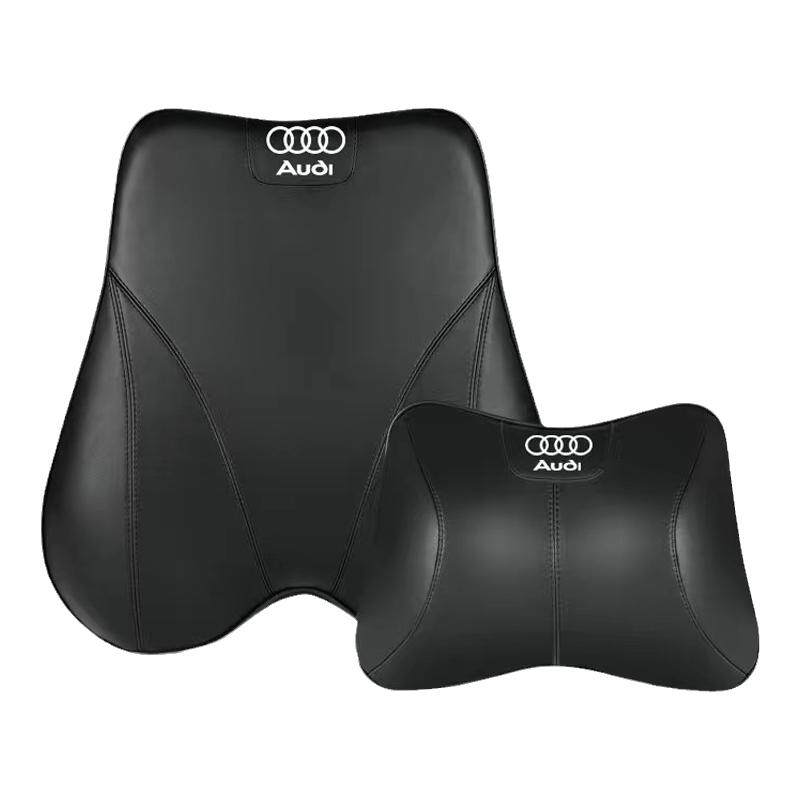 奥迪A4L/A6L/A3/Q3/Q5/Q7汽车载头枕腰靠原厂记忆棉护颈枕改装饰